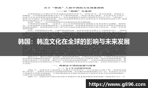 韩国：韩流文化在全球的影响与未来发展